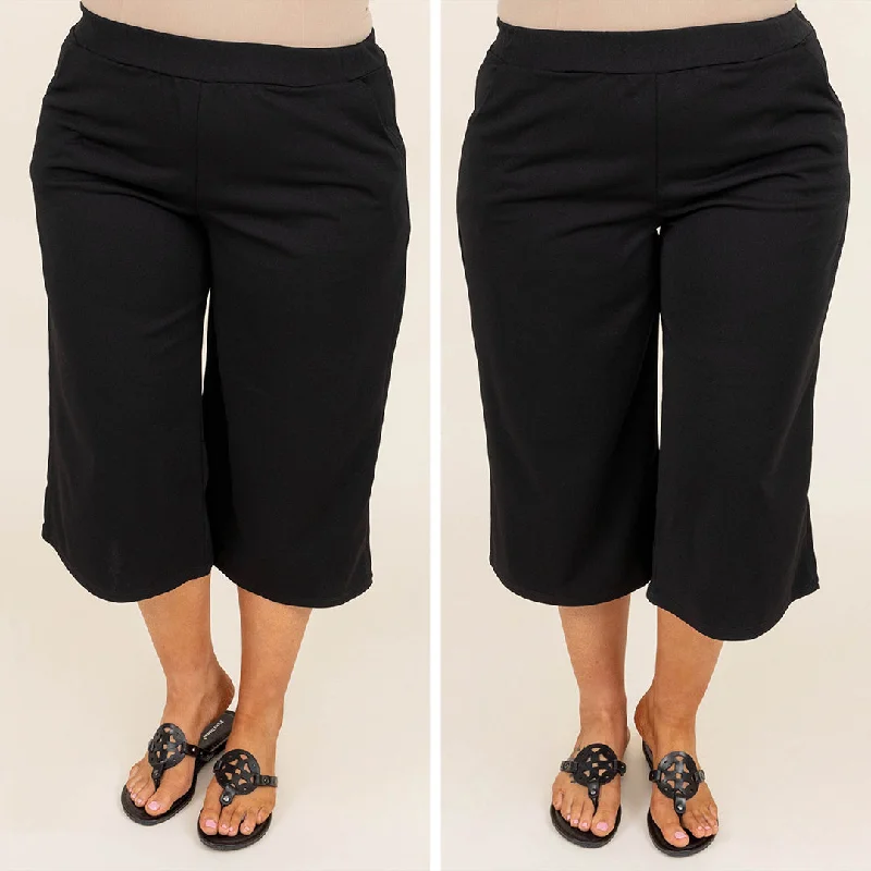 Comfortable Office Pants for Everyday Workwear-Say Less Pants, Black