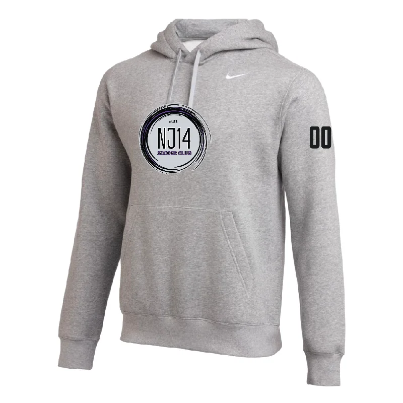 Classic Hoodie for Timeless Style-NJ14 Nike Team Club Hoodie Grey